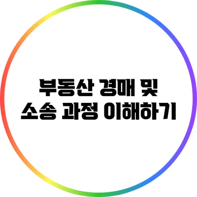 부동산 경매 및 소송 과정 이해하기