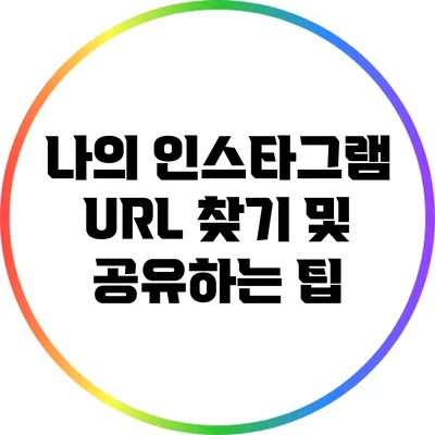 나의 인스타그램 URL 찾기 및 공유하는 팁